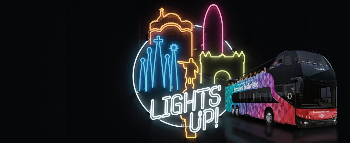 Lights up! Night route with the Barcelona Night Tour